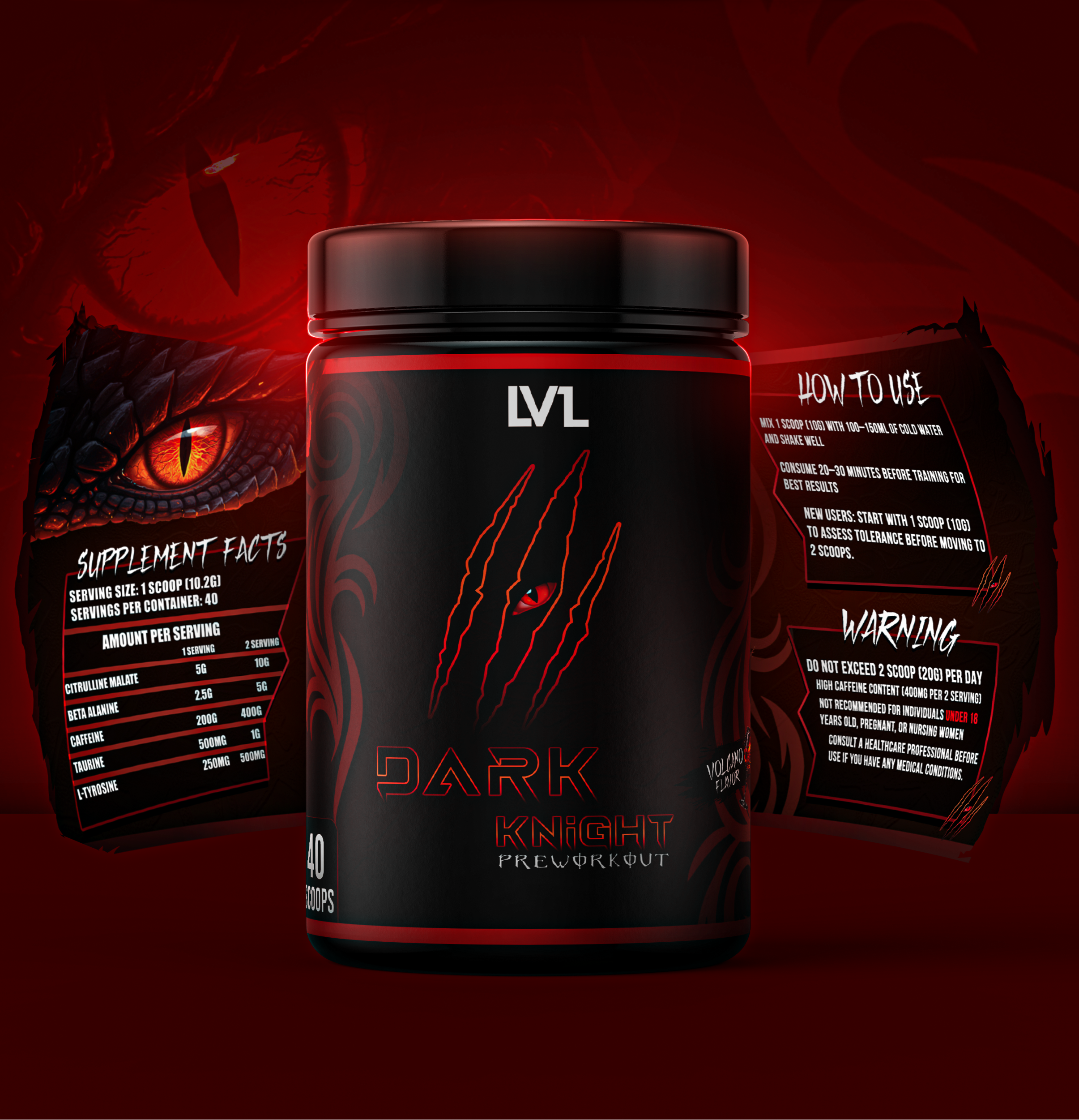 VOLCANO DARK KNIGHT PRE-WORKOUT