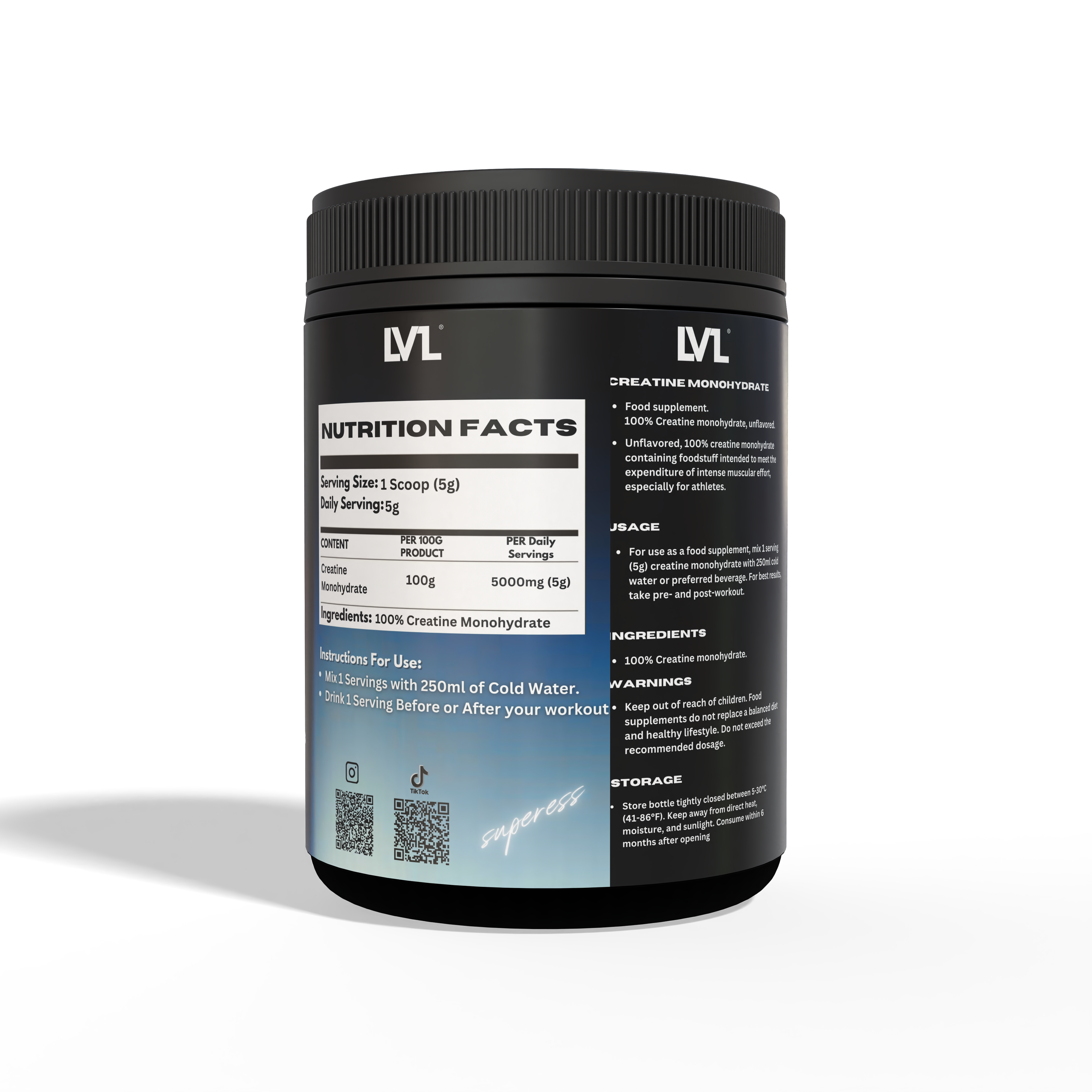LVL SUPER CREATINE 60 SERVINGS